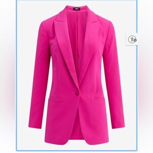 Express  Studio Stretch Twill Boyfriend Blazer